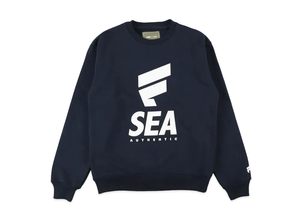 WIND AND SEA X FCMM (F-SEA) SWEAT SHIRT "Navy"