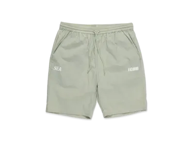 WIND AND SEA X FCMM WOVEN HALF PANTS "Green"