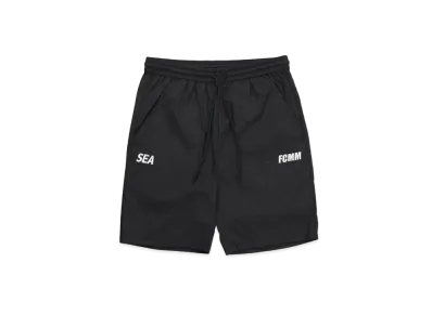 WIND AND SEA X FCMM WOVEN HALF PANTS "Black"