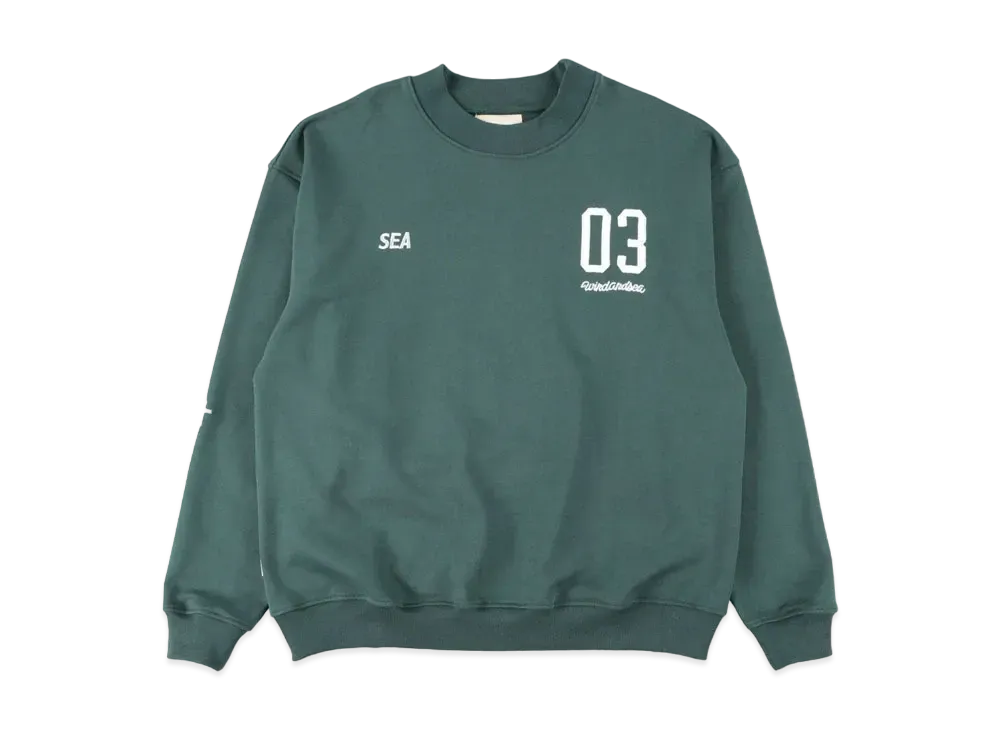 WIND AND SEA (BYT-CROSS) CREW NECK "Green"