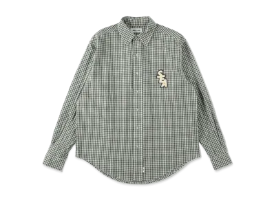 WIND AND SEA GINGHAM PLAID SHIRT "Green"