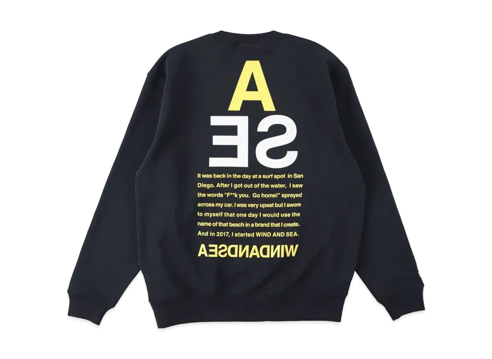 WIND AND SEA A32(TRIANGLE) LIGHT CREW NECK "Navy"