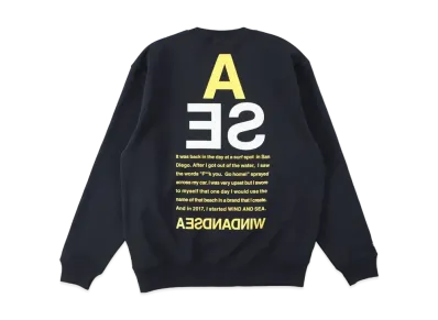 WIND AND SEA A32(TRIANGLE) LIGHT CREW NECK "Navy"