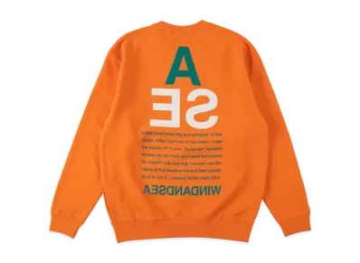 WIND AND SEA A32(TRIANGLE) LIGHT CREW NECK "Orange"