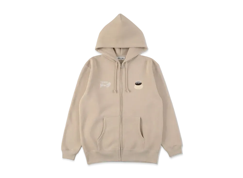 WIND AND SEA x KISSADOPE ZIP HOODIE "Beige"