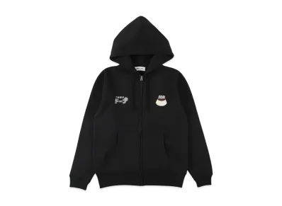 WIND AND SEA x KISSADOPE ZIP HOODIE "Black"