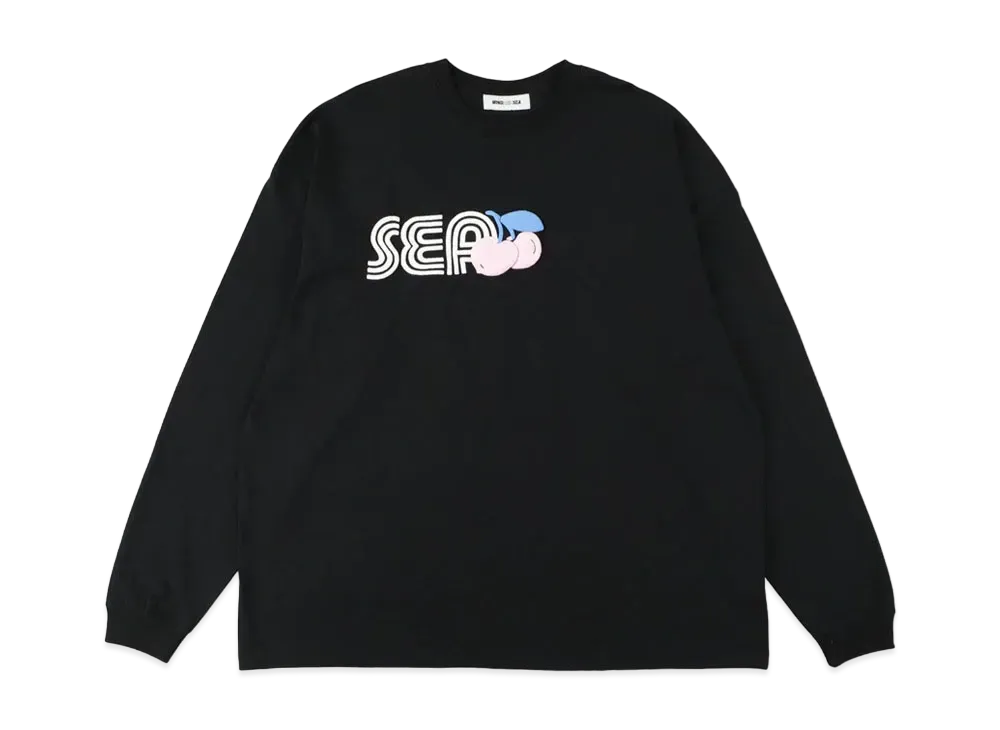 WIND AND SEA x KISSADOPE L/S T-SHIRT (CHERRY) "Black"