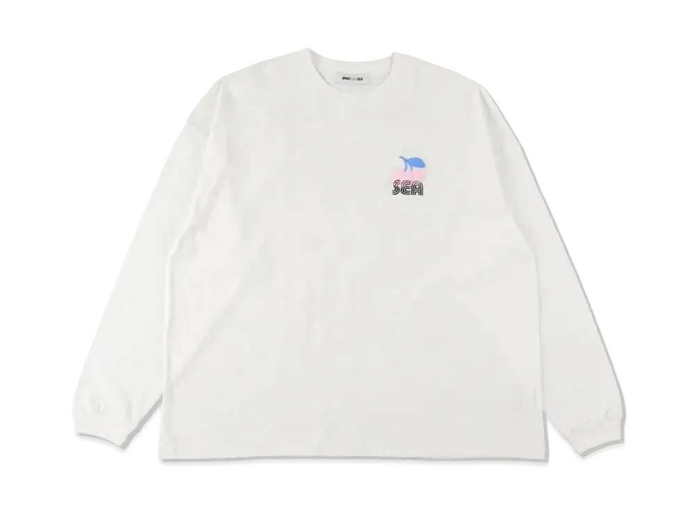 WIND AND SEA x KISSADOPE L/S T-SHIRT (CHERRY_PATTERN) "White"