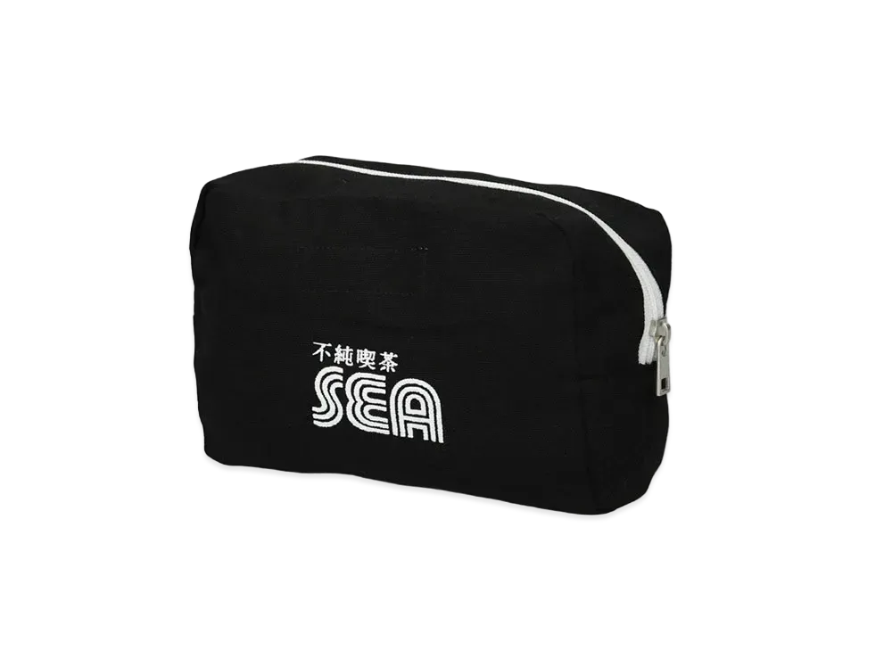 WIND AND SEA x KISSADOPE POUCH (MEDIUM) "Black"