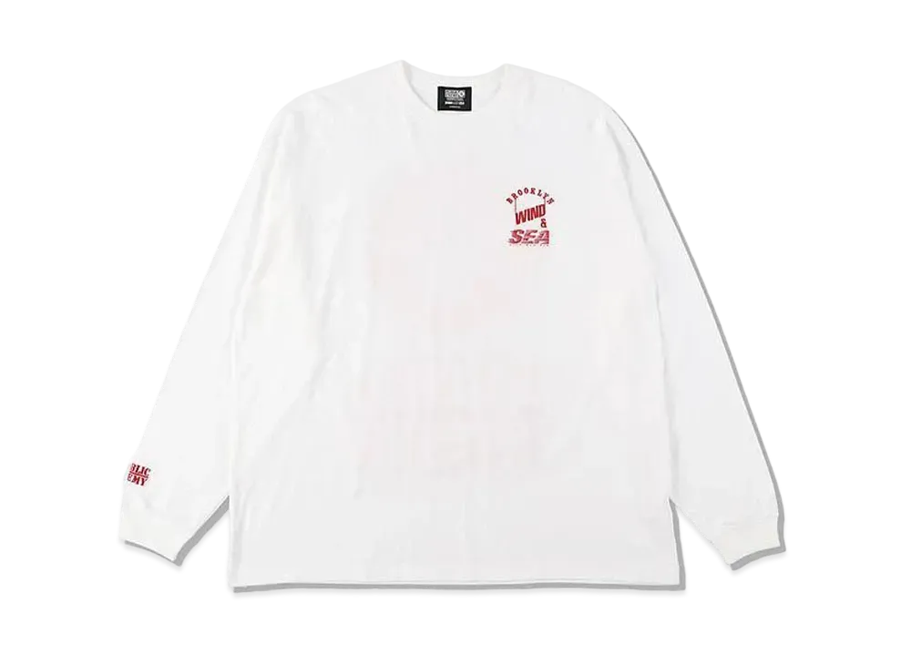 WIND AND SEA x Public Enemy -Bklyn- L/S Tee "White"