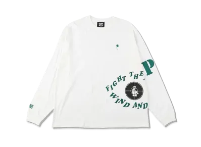 WIND AND SEA x Public Enemy -Palmtree- L/S Tee "White"
