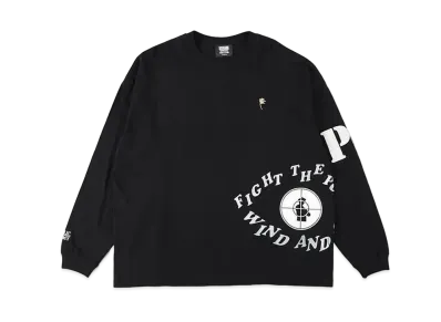 WIND AND SEA x Public Enemy -Palmtree- L/S Tee "Black"