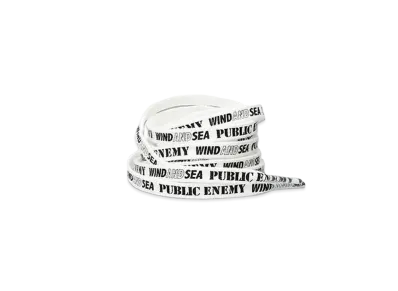 WIND AND SEA x Public Enemy Shoe Lace "White"