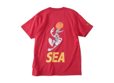 WIND AND SEA SPACE JAM (BUGS BUNNY-SEA) S/S TEE "Red"