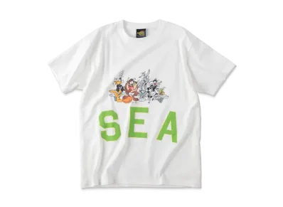 WIND AND SEASPACE JAM (HURTS & SEA) S/S TEE "White"