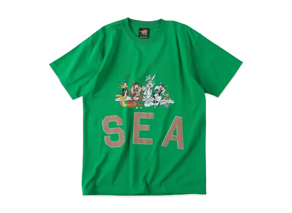 ウィンダンシー スペース ジャム (ハーツ & シー) S/S Tシャツ "M.グリーン"