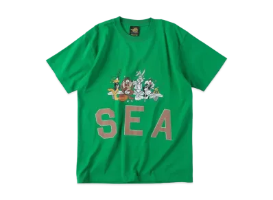 WIND AND SEASPACE JAM (HURTS & SEA) S/S TEE "M.Green"