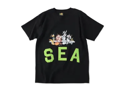 WIND AND SEASPACE JAM (HURTS & SEA) S/S TEE "Black"