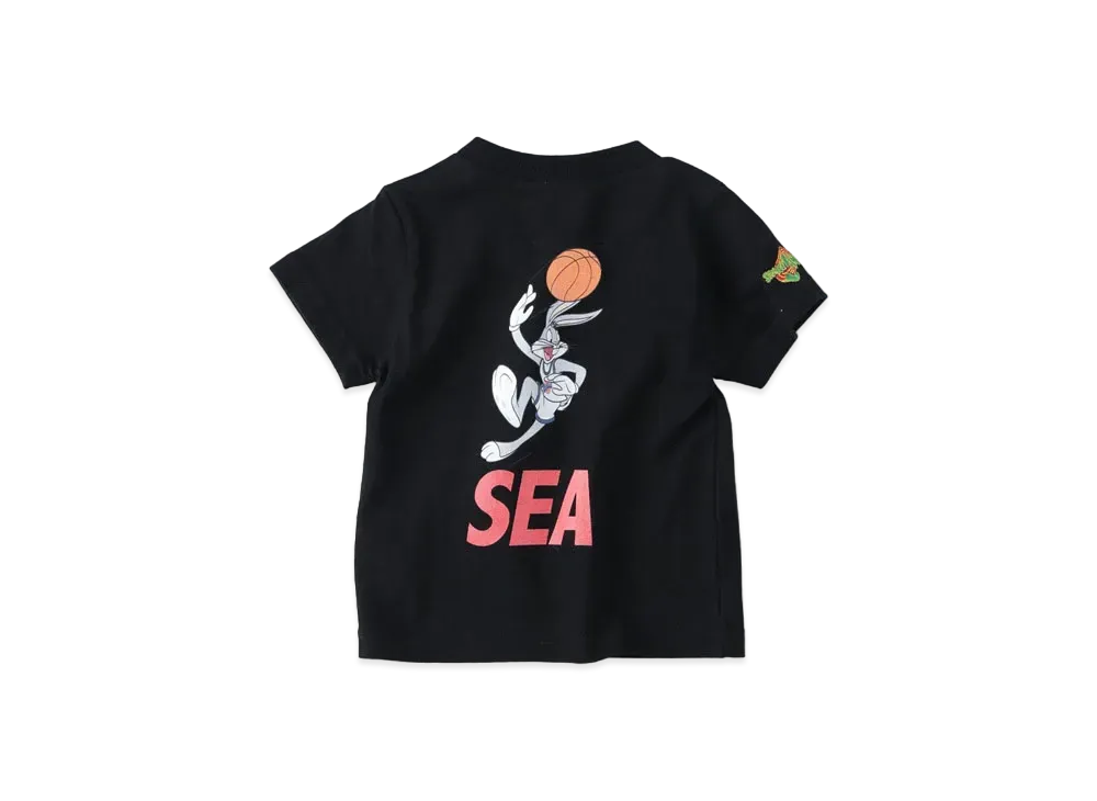WIND AND SEA SPACE JAM (BUGS BUNNY-SEA) S/S TEE (FOR CHILD) "Black"