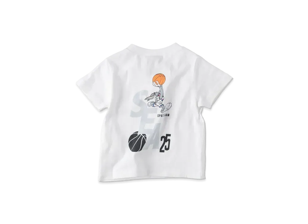 WIND AND SEA SPACE JAM (SQUAD-S_E_A) S/S TEE (FOR CHILD) "White"