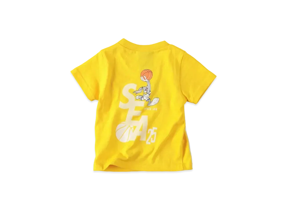 WIND AND SEA SPACE JAM (SQUAD-S_E_A) S/S TEE (FOR CHILD) "Yellow"