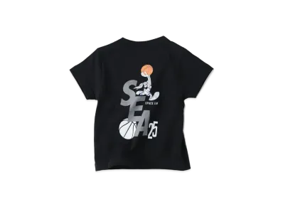 WIND AND SEA SPACE JAM (SQUAD-S_E_A) S/S TEE (FOR CHILD) "Black"