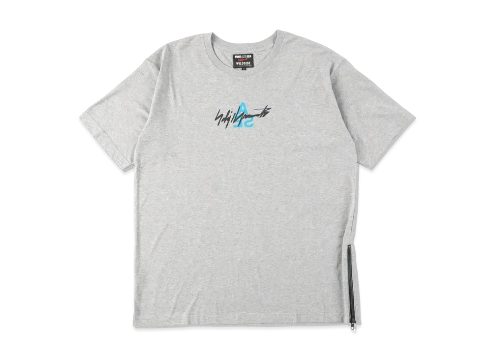 WIND AND SEA x WILDSIDE YOHJI YAMAMOTO TRIANGLE LOGO T-SHIRT "Gray"