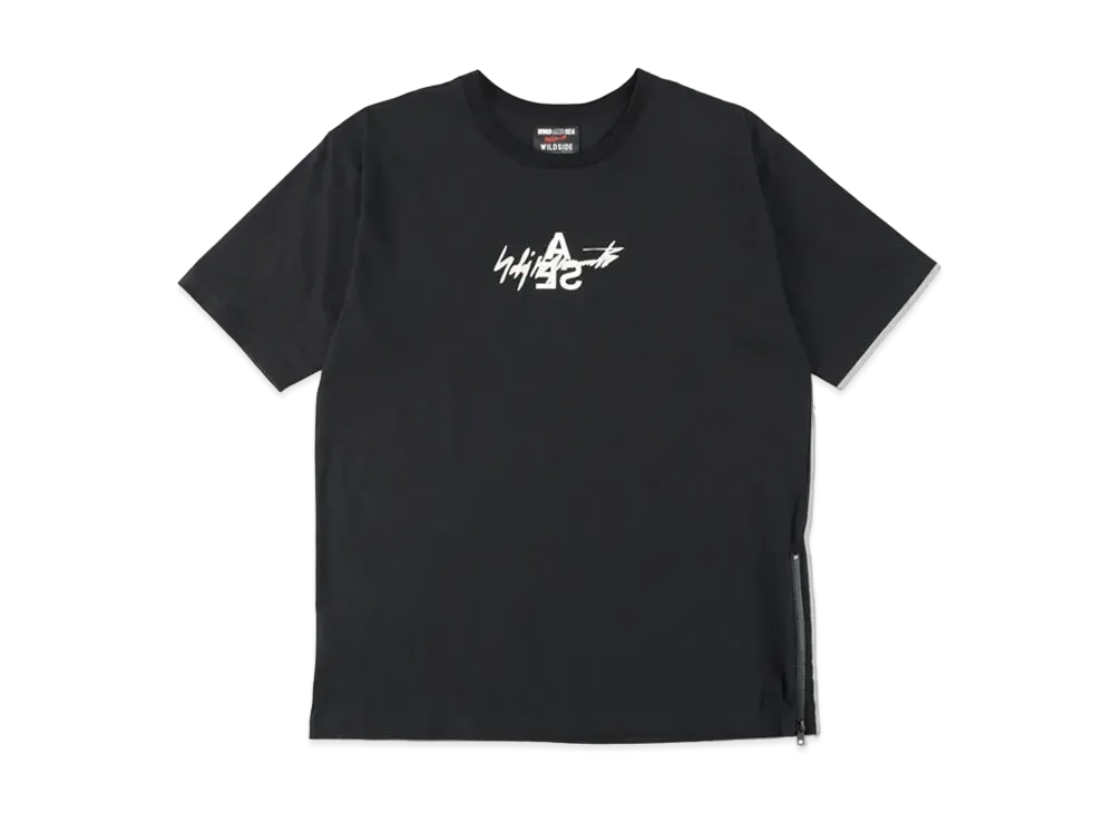 WIND AND SEA x WILDSIDE YOHJI YAMAMOTO TRIANGLE LOGO T-SHIRT "Black"