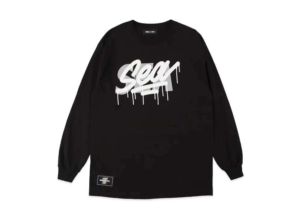WIND AND SEA X IT'S A LIVING L/S T-SHIRT "Black"