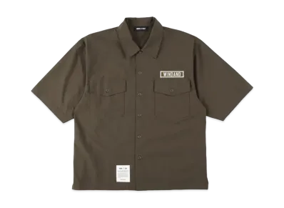 WIND AND SEA MIL NYLON S/S SHIRT "Olive"