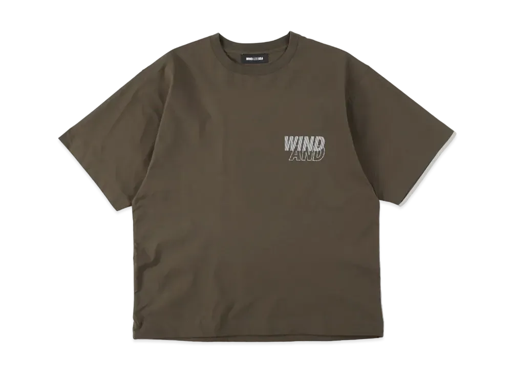 WIND AND SEA MIL NYLON S/S CREWNECK "Olive"