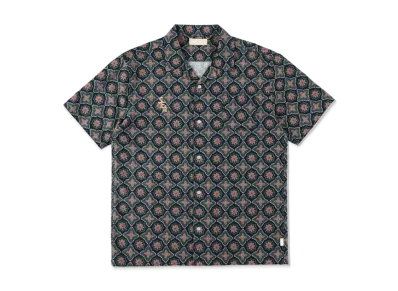 WIND AND SEA S_E_A (PATTERN) OPEN COLLAR SHIRT "Navy"