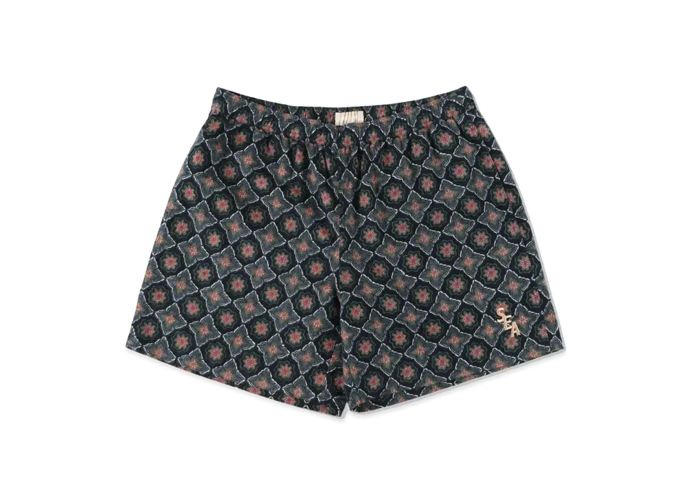 WIND AND SEA S_E_A (PATTERN) SHORTS "Navy"