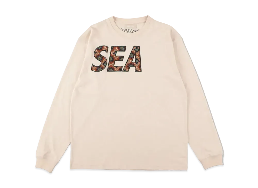 WIND AND SEA (PATTERN) L/S TEE "Beige"