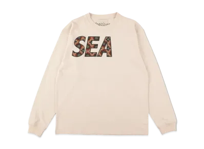 WIND AND SEA (PATTERN) L/S TEE "Beige"
