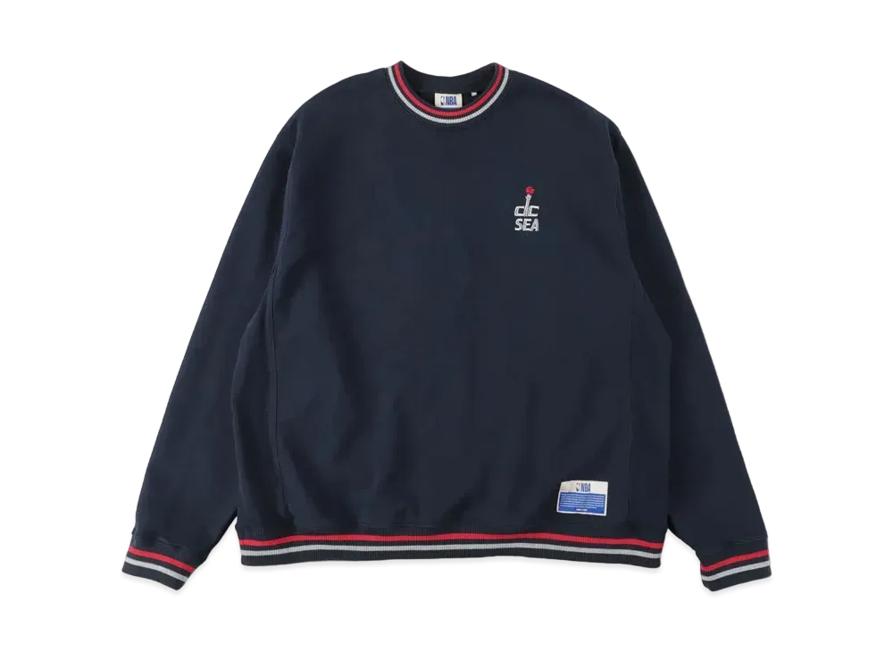 WIND AND SEA x NBA Crew Neck Sweat Japan Games 2022 Limited (Wizards) "Navy"