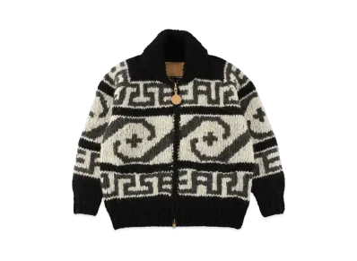 WIND AND SEA Cowichan Knit Outer "Black"