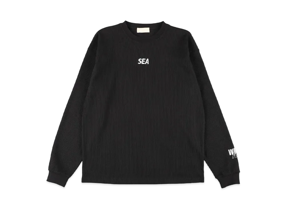 WIND AND SEA ES Waffle L/S "Black"