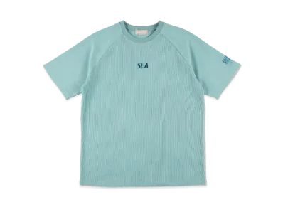WIND AND SEA ES Waffle Raglan S/S "Nile Blue"