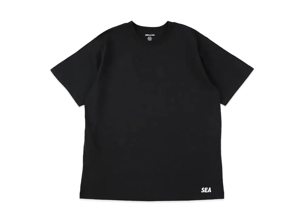 WIND AND SEA Plain S/S Tee "Black"