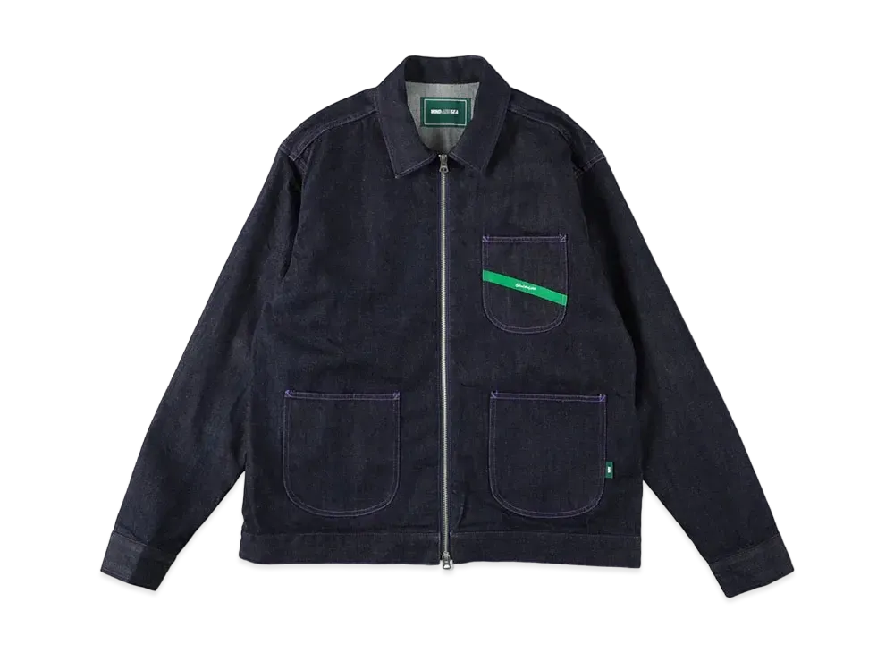 WIND AND SEA Organic Cotton Denim Jacket "Blue"