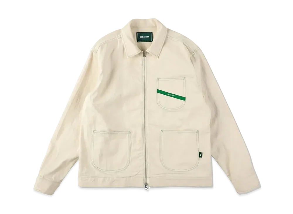 WIND AND SEA Organic Cotton Denim Jacket "Natural"