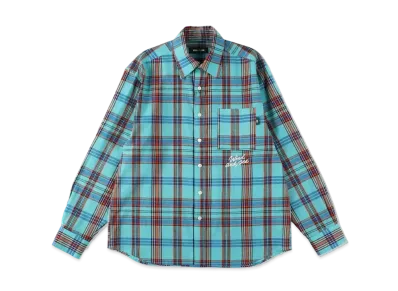 WIND AND SEA Plaid Shirt "Blue"
