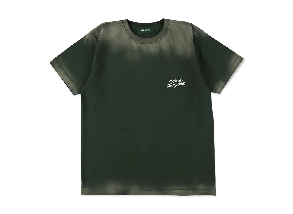 WIND AND SEA Washed Sun Tee "Green"