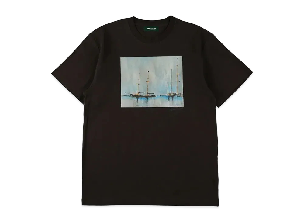 WIND AND SEA Landscape Art Tee "Charcoal"