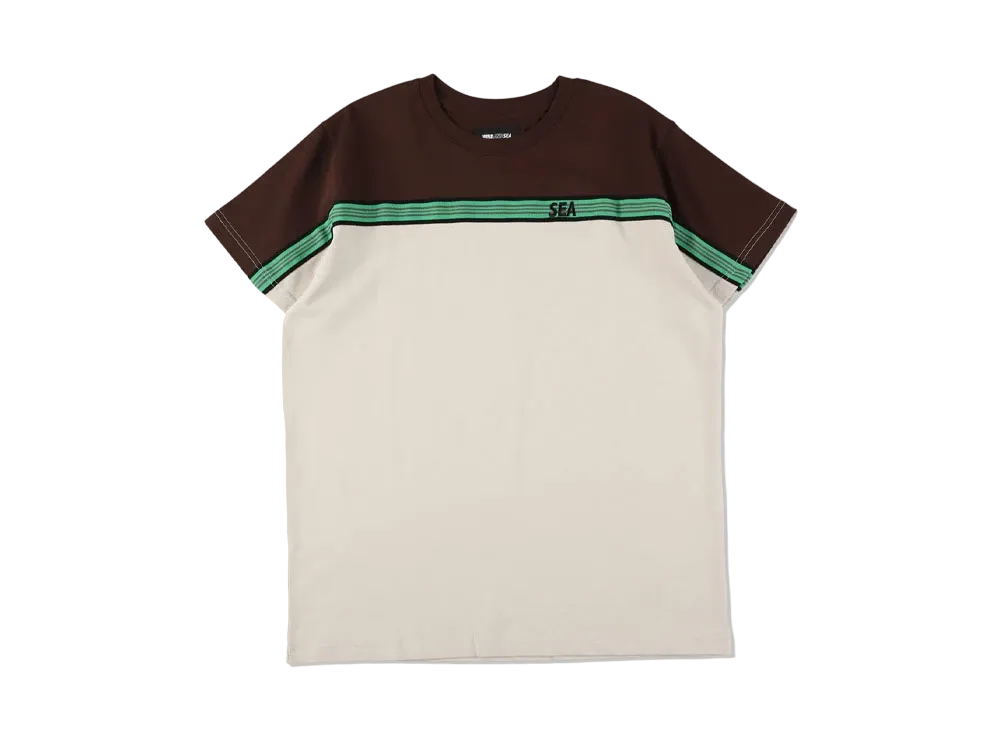 WIND AND SEA Switched Border S/S Tee "Brown"