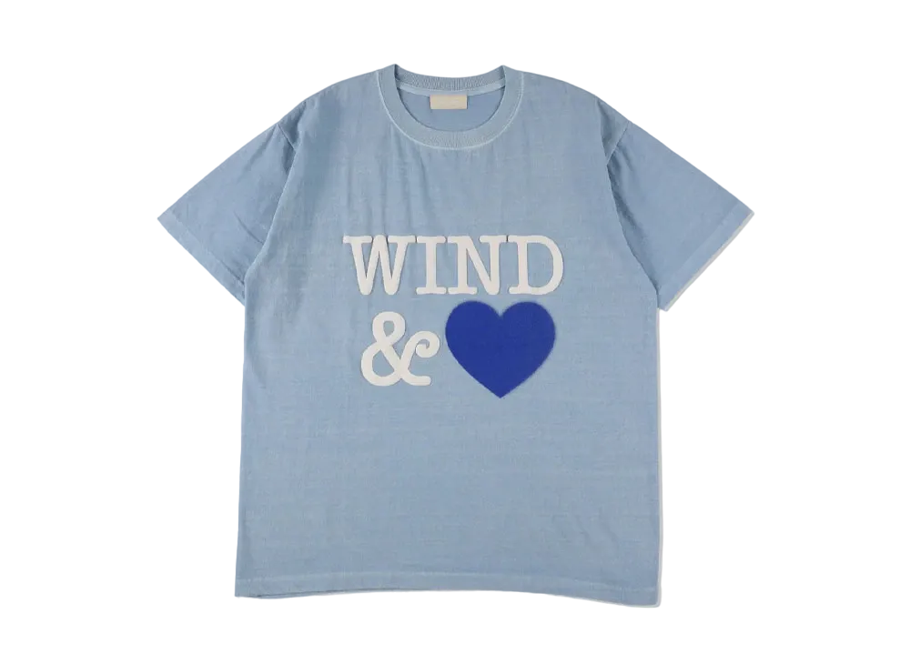 WIND AND SEA Pigment Front Logo Tee (Heart) "Blue"