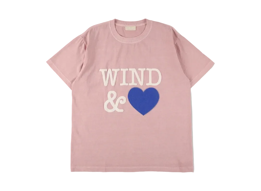 WIND AND SEA Pigment Front Logo Tee (Heart) "Pink"