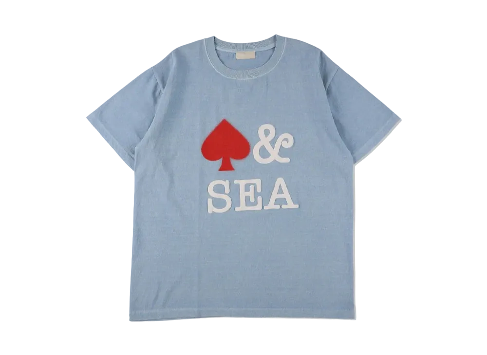 WIND AND SEA Pigment Front Logo Tee (Spade) "Blue"