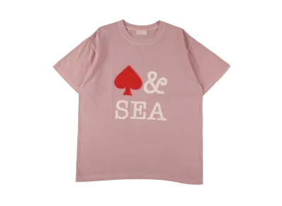 WIND AND SEA Pigment Front Logo Tee (Spade) "Pink"